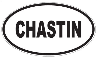 CHASTIN - Oval Magnet