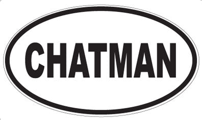 CHATMAN - Oval Magnet