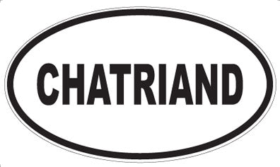 CHATRIAND - Oval Magnet