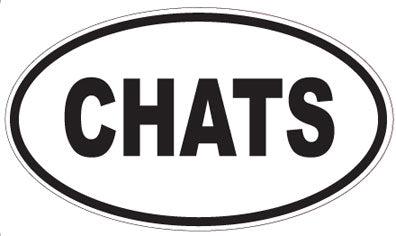 CHATS - Oval Magnet