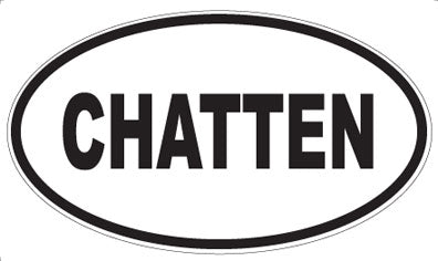 CHATTEN - Oval Magnet