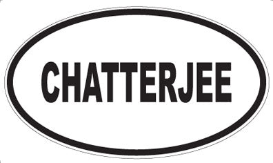 CHATTERJEE - Oval Magnet