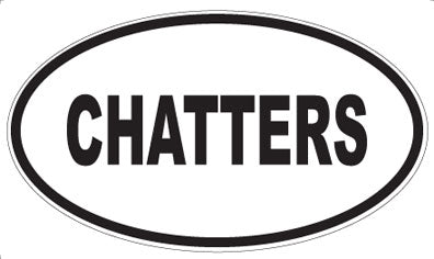 CHATTERS - Oval Magnet