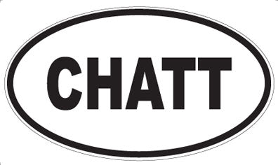 CHATT - Oval Magnet