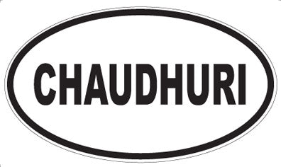 CHAUDHURI - Oval Magnet