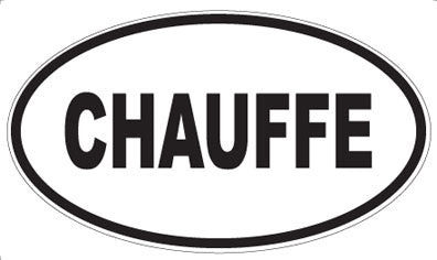 CHAUFFE - Oval Magnet
