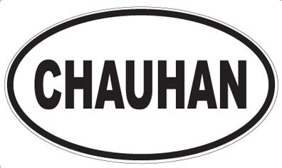 CHAUHAN - Oval Magnet