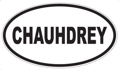 CHAUHDREY - Oval Magnet