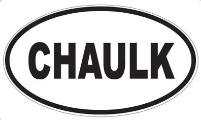 CHAULK - Oval Magnet