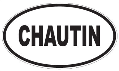 CHAUTIN - Oval Magnet