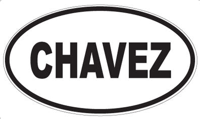 CHAVEZ - Oval Magnet