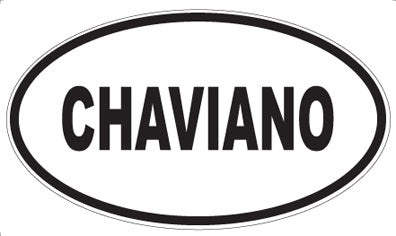 CHAVIANO - Oval Magnet