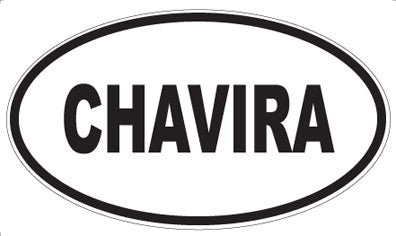 CHAVIRA - Oval Magnet