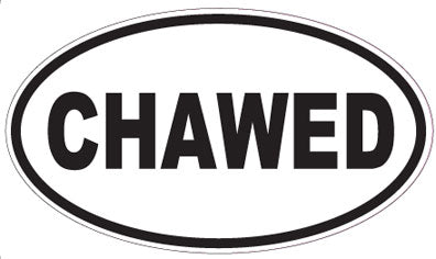 CHAWED - Oval Sticker