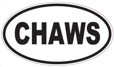 CHAWS - Oval Sticker