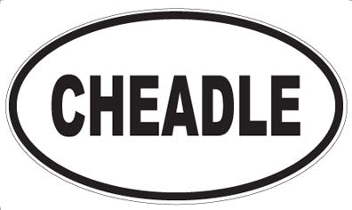 CHEADLE - Oval Magnet