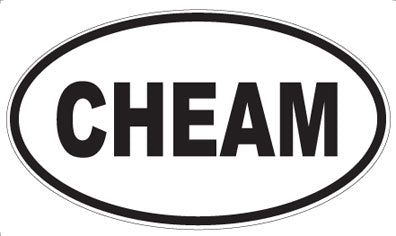 CHEAM - Oval Magnet