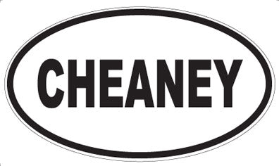 CHEANEY - Oval Magnet