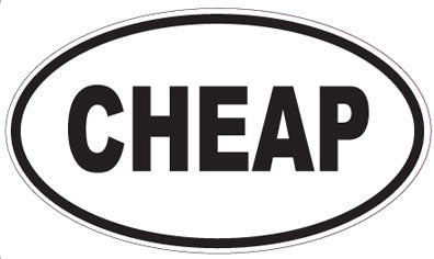 CHEAP - Oval Magnet