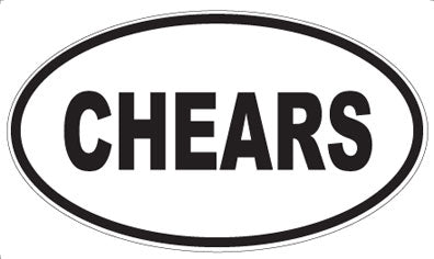 CHEARS - Oval Magnet