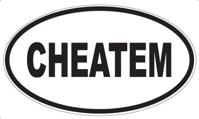CHEATEM - Oval Magnet