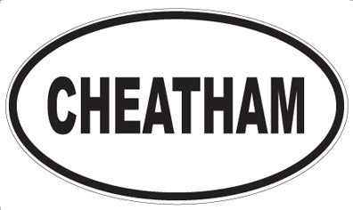 CHEATHAM - Oval Magnet