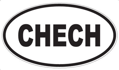 CHECH - Oval Magnet