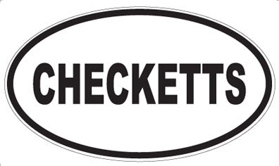 CHECKETTS - Oval Magnet