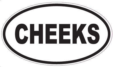 CHEEKS - Oval Sticker