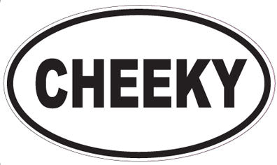 CHEEKY - Oval Sticker