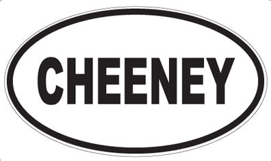 CHEENEY - Oval Magnet