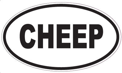 CHEEP - Oval Magnet