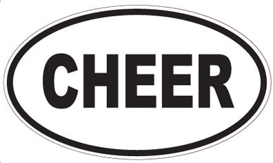CHEER - Oval Sticker