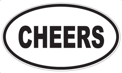 CHEERS - Oval Magnet
