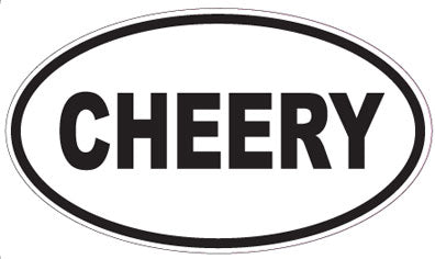 CHEERY - Oval Sticker