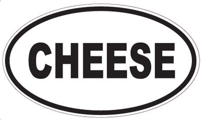 CHEESE - Oval Sticker
