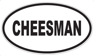 CHEESMAN - Oval Magnet