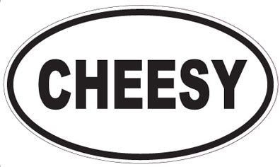 CHEESY - Oval Sticker