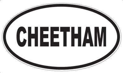 CHEETHAM - Oval Magnet