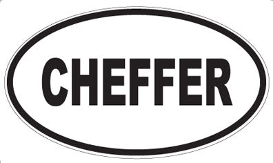 CHEFFER - Oval Magnet