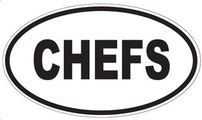 CHEFS - Oval Sticker