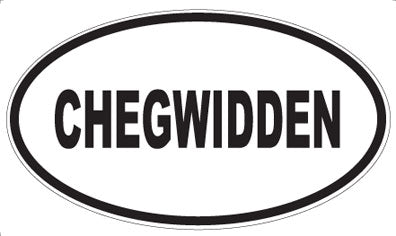 CHEGWIDDEN - Oval Magnet