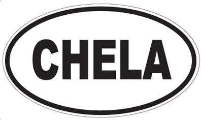CHELA - Oval Sticker