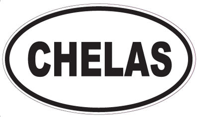 CHELAS - Oval Sticker