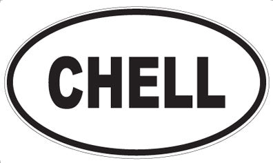 CHELL - Oval Magnet