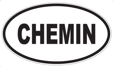 CHEMIN - Oval Magnet
