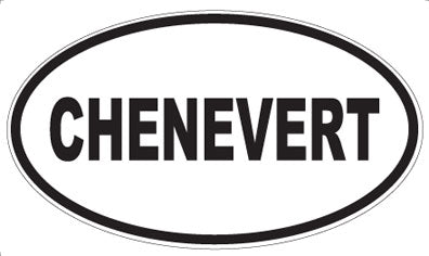 CHENEVERT - Oval Magnet
