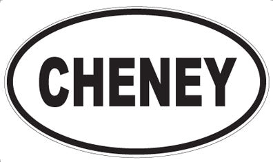 CHENEY - Oval Magnet