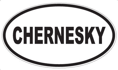 CHERNESKY - Oval Magnet