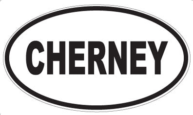 CHERNEY - Oval Magnet